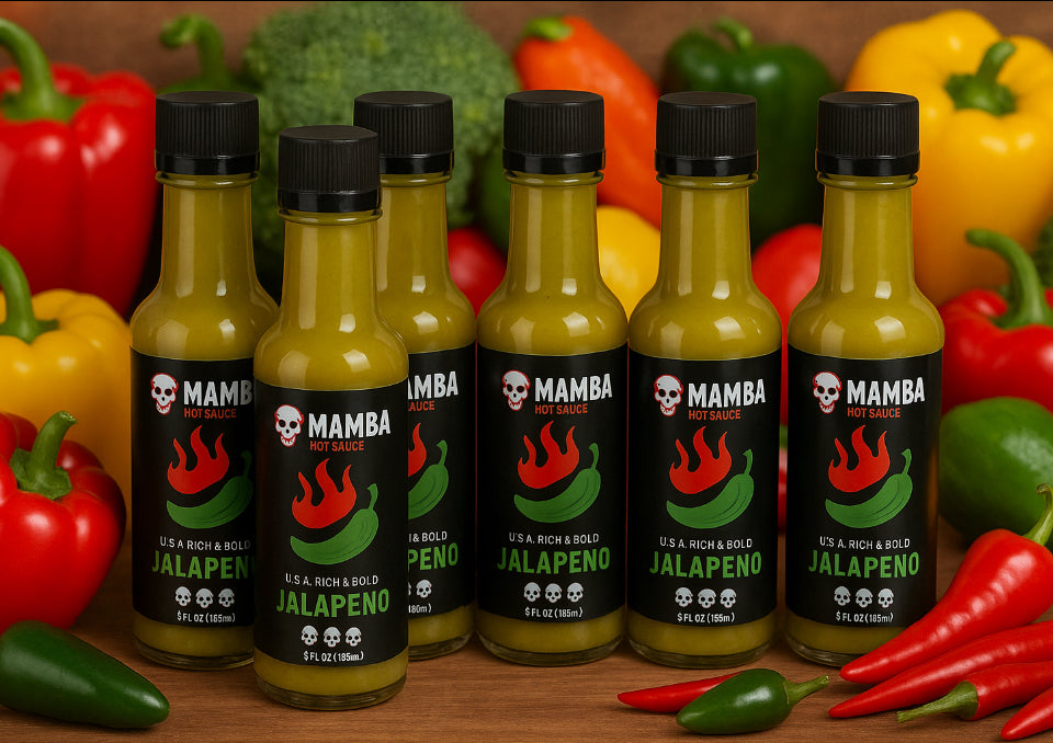 MAMBA MINI USA Jalapeño 1.7 Ounce Travel size 6 Pack