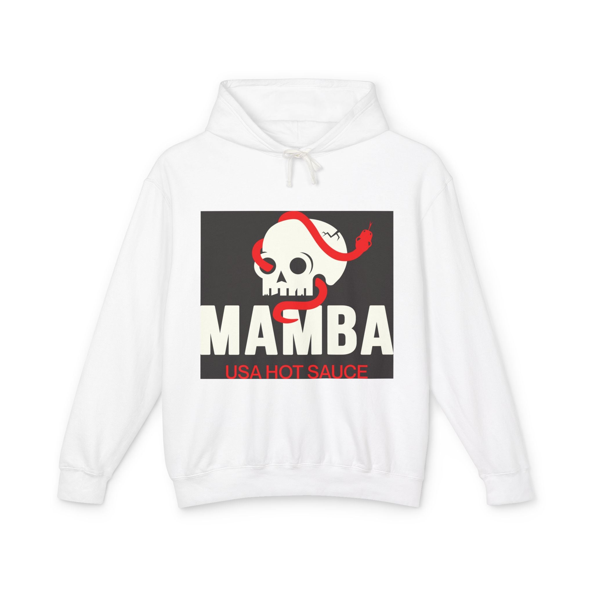 Hot Sauce Hoodie — "Mamba" Skull & Pepper Graphic Lightweight Hoodie