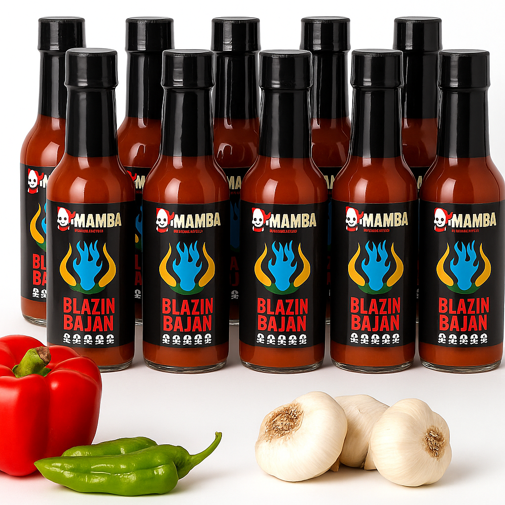 Blazin Bajan Case Pack of 12 bottles 5 OZ each
