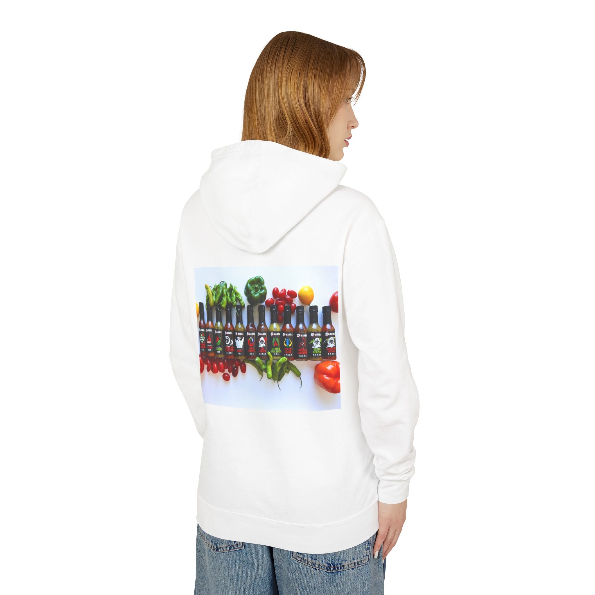 Hot Sauce Hoodie — "Mamba" Skull & Pepper Graphic Lightweight Hoodie