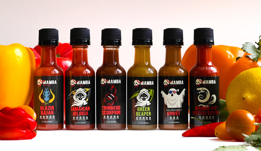 MAMBA Mini Premium Hot Sauce Variety 6 Pack