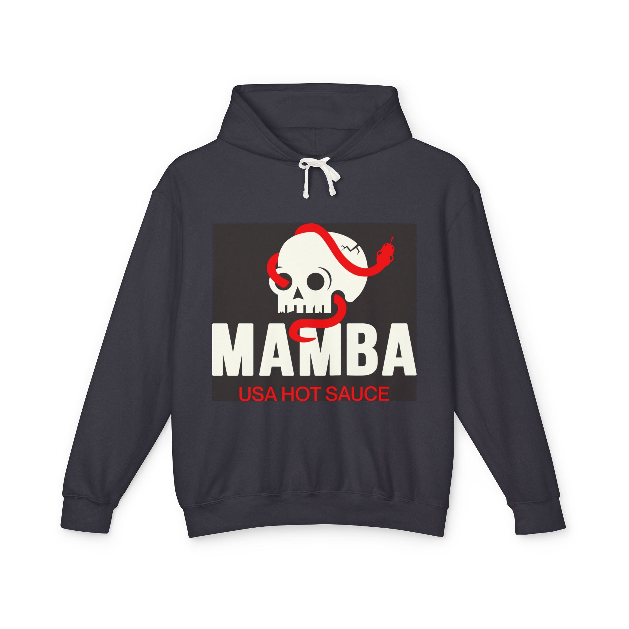Hot Sauce Hoodie — "Mamba" Skull & Pepper Graphic Lightweight Hoodie