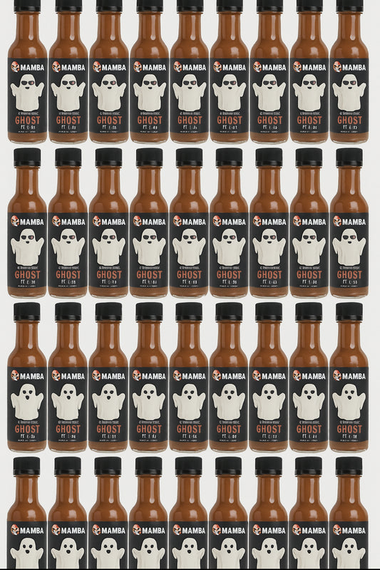 MAMBA Mini 48 pack of 1.7 OZ Individual USA Ghost Hot Sauces
