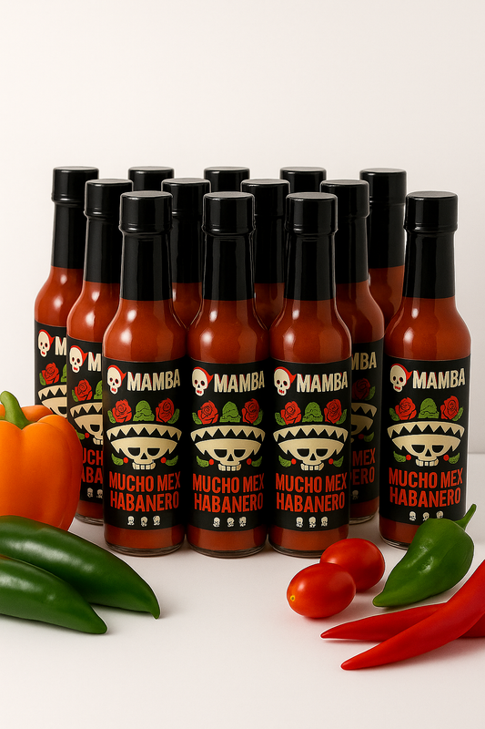 Mucho Mex Habanero CasePack of 12 Bottles 5 OZ each