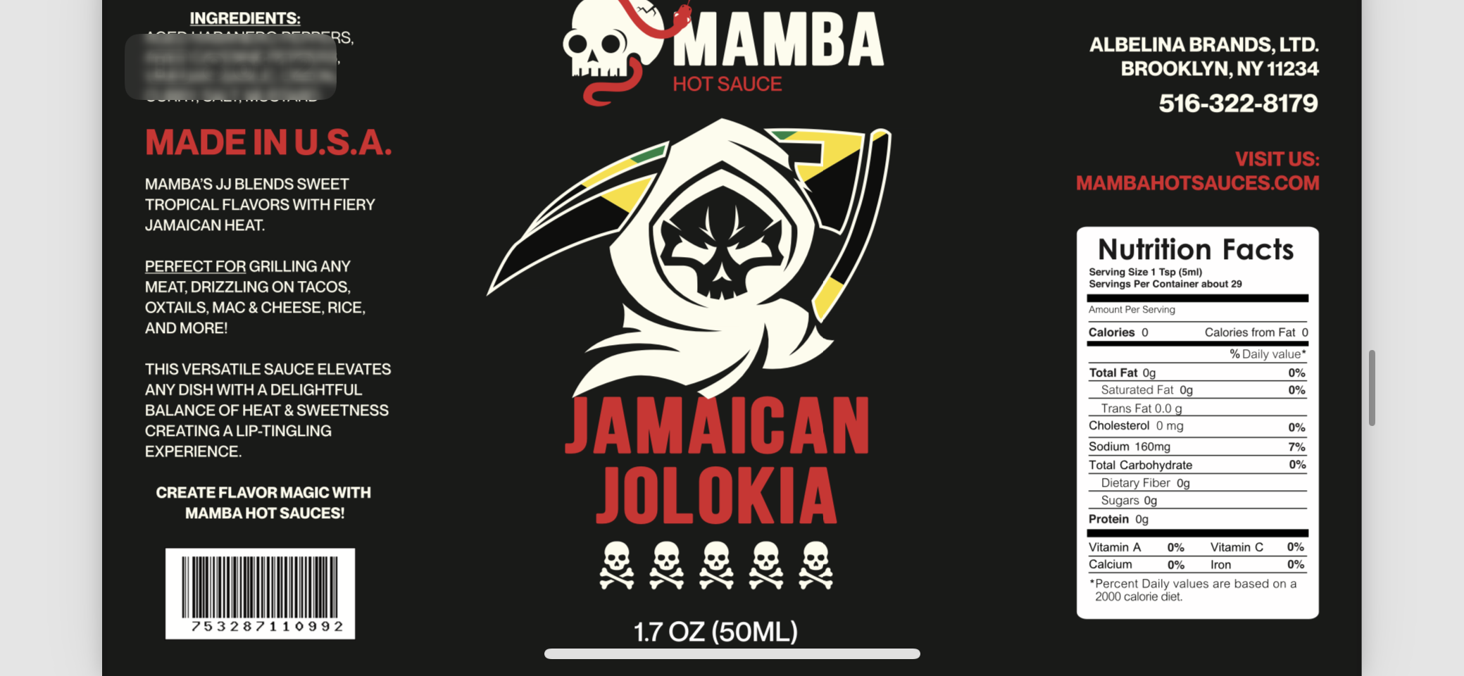 MAMBA Jamaican Jolokia Mini